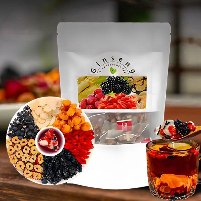 Чай с женьшенем «Пять сокровищ – обзор и цена Herbal Wellness Blend
